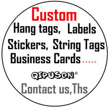 2021top custom garment accessories/handmade hang tags/clothing labels/stickers/string/business cards/paper tags/Wedding Stickers 2024 - buy cheap