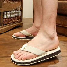 Lizeruee Summer Men Flip Flops Plus Size 48 Casual Flat Shoes Beach Sandals Shoes for Men Male Anti-slip Slippers WS586 2024 - buy cheap