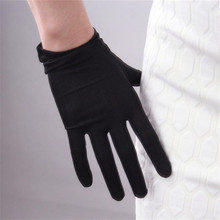 Женские перчатки из натурального шелка, эластичные шелковые перчатки из шелка, женские летние перчатки для защиты от солнца, рукавицы для сенсорного экрана TB66 2024 - купить недорого