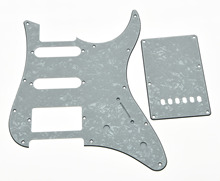 Pickguard com placa traseira e parafusos de guitarra branca pérola e se encaixa em yamaha chupeta 2024 - compre barato