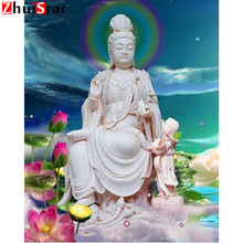 Diy Diamond Embroidery Mosaic Patterns Crystal Cross Stitch Full Drill 5D Diamond Painting Buddha Lotus Decoration Home Gift XY1 2024 - buy cheap