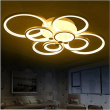 LukLoy-luces de techo LED con Control remoto, modernas, atenuación, para sala de estar, dormitorio, lámpara de techo 2024 - compra barato