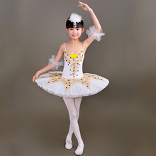 Балетные платья для танцев; Профессиональный костюм-пачка лебедя для детей; балетное платье; танцевальная одежда для девочек; юбка-пачка 2024 - купить недорого