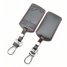 Кожаный чехол для ключей Mazda для Mazda 3 5 6 8 M8 CX-7 CX-9 3 кнопки смарт-карта смарт-Защита кожи куртка автомобильный кошелек 2024 - купить недорого