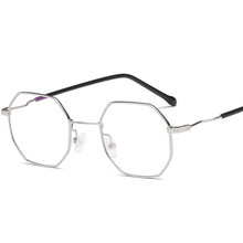 Cubojue hexagon eyeglasses frames men women small glasses nerd unisex eyewear for reading myopia optical spectacles retro 2024 - buy cheap