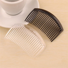 (50 pcs/lot) 85*55mm plastic resin hair combs base black /transparent brushed vintage hair combs base setting fc079 2024 - buy cheap