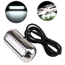 Pontón submarino de acero inoxidable, 27LED, blanco, 50W, luces de cruce de barco marino, montaje de luz de motocicleta 2024 - compra barato