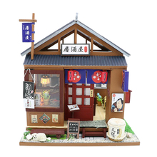 Miniatura japonesa Izakaya 1:24, Mini Pub, Bar, casa de muñecas, Kits de muebles, casa de muñecas DIY 2024 - compra barato