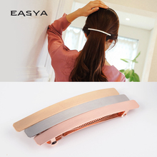 EASYA-pasadores de pelo de alta calidad para mujer, accesorios metálicos para cabello, Clips de horquilla de Color sólido 2024 - compra barato