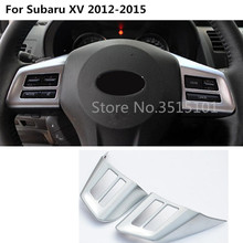Car Styling Inner Detector Stick Steering Wheel Interior Kit Trim Frame Panel Hoods 2pcs For Subaru XV 2012 2013 2014 2015 2024 - buy cheap