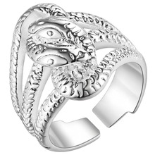 jewelry 925 Silver Plated Plated Ring Charming Rose Wedding Rings For Women Valentine's gift PJ228 2024 - buy cheap