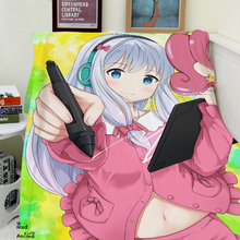 Home goods Anime Eromanga Sensei Izumi Sagiri Super Soft Velvet Plush Throw Blanket Modern Line Art Blanket 2024 - buy cheap