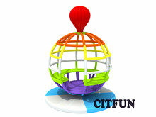 electric Indoor playground rotating globe CIT-SR182C 2024 - buy cheap