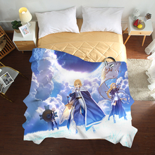 Mxdfafa аниме Fate Stay Night летние одеяла 3D роскошные постельные принадлежности хорошее качество постельное белье для детей и взрослых одеяло мягкое одеяло 2024 - купить недорого