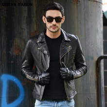 Free shipping.Brand new Sheepskin jackets,men's 100% genuine leather,motor biker jacket.slim plus size,casual coat classic 2024 - buy cheap