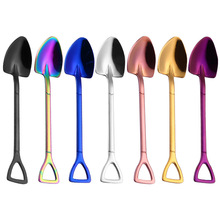 Colorful Coffee Spoon Stainless Steel Handle Spoons Flatware Ice Cream Drinking Tools Kitchen Gadget Spoon Kitchen Accessories 2024 - buy cheap