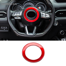 1pcs Car Steering wheel decorative circle sequins bright interior refit stickers Car accessories For Mazda CX-5 CX 5 2017 2018 2024 - buy cheap