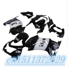 Dor-Black white WEST FOR Kawasaki Ninja 250r Fairings bod kit 2008 - 2014 EX250 2009 2010 2011 2012 ZX 250 fairing kits parts 2024 - buy cheap