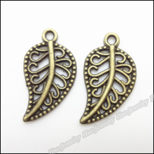 40pcs Vintage Ancient Tree leaf zinc alloy charms pendant suitable for DIY Bracelet Necklace metal jewelry accessories 2024 - buy cheap
