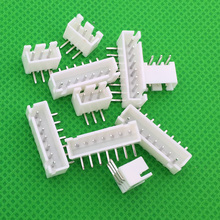 50pcs/LOT XH2.54 male right angle material Connector Leads pin Header 2.54mm XH-AW 2P 3P 4P 5P 6P 7P 8P 9P 10P 11P 12P 13P 14P 2024 - buy cheap