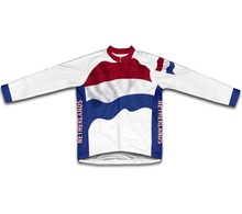 Holanda bandeira inverno lã térmica ciclismo Jerseys homens de ciclismo roupas bicicleta roupas 2024 - compre barato