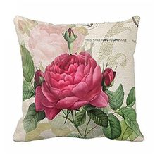 Vintage Floral Flower flax Decorative Throw Pillow Case Home Decorative 2024 - buy cheap