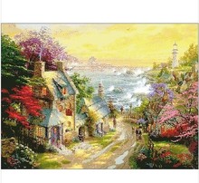 Embroidery Package Hot Sell Best Quality  Cross Stitch Kits Town European Free Shipping 2024 - buy cheap