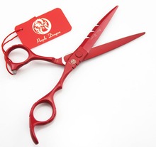 TOPPEST-tijeras de peluquería de pintura roja, 6 pulgadas, JP 440C 62HRC, para el hogar y corte de salón, tijeras de pelo para adelgazamiento, n. ° 508 2024 - compra barato