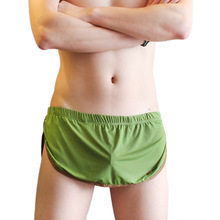 Men Underwear Sexy Boxers Built Penis Pouch Bikini Gay Underpants G-string Male Panties Thongs Sleep Bottoms Home Shorts 2024 - buy cheap