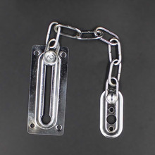 Free shipping Chrome Chain Door Safety Guard Latch Security Peep Bolt Locks Cabinet Latches DIY Home Tools 2024 - buy cheap