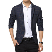 Men Casual Blazer 2019 Spring Mens Suits Blazer Single Button Men Slim Fit Blazer For Men Jacket Suit Jacket Blazer Male h507 2024 - buy cheap