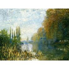 Landscapes art The Banks of The Seine in Autumn by Claude Monet oil paintings canvas High quality hand-painted 2024 - buy cheap