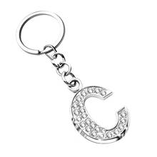 Christmas Gift C Letters Pendant Keychain Key Women Ring Holder Keyring Silver Color Key Chain Rings Women Men Jewelry 2024 - buy cheap