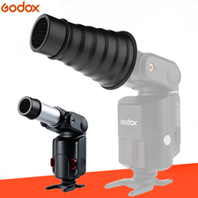 Godox AD-S9 Liga De Alumínio Da Câmera Flash Estúdio Cônico Snoot com Honeycomb Grade para Witstro AD200 AD180 AD360 Flash Speedlite 2024 - compre barato