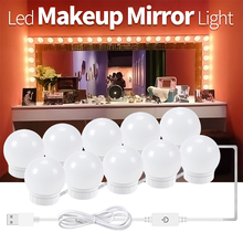 New Mirror Light USB Plug 12V Mirror Lamp Hollywood Makeup Tool Wall Lamp Makeup Mirror Vanity LED Light Bulbs Stepless Dimmable 2024 - buy cheap