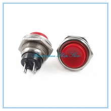 Interruptor de botón momentáneo abierto Normal AC 125V 3A SPST, DS-212 rojo, 16mm 2024 - compra barato