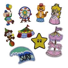 New arrival 10 pcs popular cartoon image Embroidered patches iron on Jeans coat T-shirt bag shoe hat Motif emblem accessory diy 2024 - buy cheap