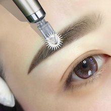 50 Uds coloración fácil de agujas microblading agujas para bolígrafo para bordar maquillaje permanente niebla sombreado agujas de tatuaje 2024 - compra barato