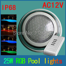 led light for swimming pool led piscine 12v led underwater lights controller PC cover and stainless Contains the remote control 2024 - buy cheap