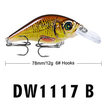 Isca de pesca topwater com manivela de 78mm/12g, mini isca de pesca japonesa, equipamento de pesca 2024 - compre barato