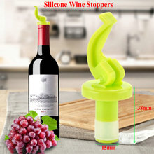 Creative 4Pcs Silicone Wine Stoppers Bottle Cover Cork Stopper Beer Bottle Champagne Stoppers Home Brewing & Wine Making 2024 - buy cheap