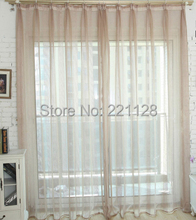 Brief modern quality solid color linen voile curtain,multicolor curtain tulle,window screening free shipping 2024 - buy cheap