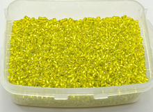 5000 Uds. Cuentas de semilla de cristal 2mm forrado en plata amarillo + caja de almacenamiento, accesorios de joyería 2024 - compra barato