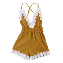 Baby Girl Romper 2017 Hot Fashion Backless Sleeveless Strappy Summer Baby Girls Lace Romper Jumpsuit Sunsuit 2024 - buy cheap
