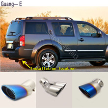 car stickers cover muffler exterior back end pipe dedicate exhaust tip tail outlet ornament 1pcs For Nissan Pathfinder 2005-2012 2024 - buy cheap