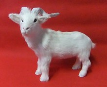 Simulação animal de cabra 37x26cm, brinquedo, polietileno & furs, resina de ovelha, artesanato, adereços, presente de decoração d0141 2024 - compre barato