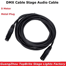 3-PIN DMX Signal Line 5 Meter LED Par Lights DMX Cable Stage Audio Cable Microphone Cable For Moving Head LED Fogger Machine 2024 - buy cheap