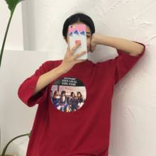 Woman T-shirt Top Spring Summer 2019 Korean Style Ulzzang Print Vintage Short Sleeve T-shirts Women Harajuku Red Tee Shirts 2024 - buy cheap
