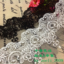 3Yard-5Yard/Lot DIY handmade clothes wedding dress accessories lace fabric embroidery flower cotton lace trim 10cm wide 2024 - buy cheap