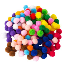 2-100PC 8MM/10MM Random Mixed Color Pom-poms Clothing Handmade Materials DIY Children's Toys Accessories 2024 - buy cheap